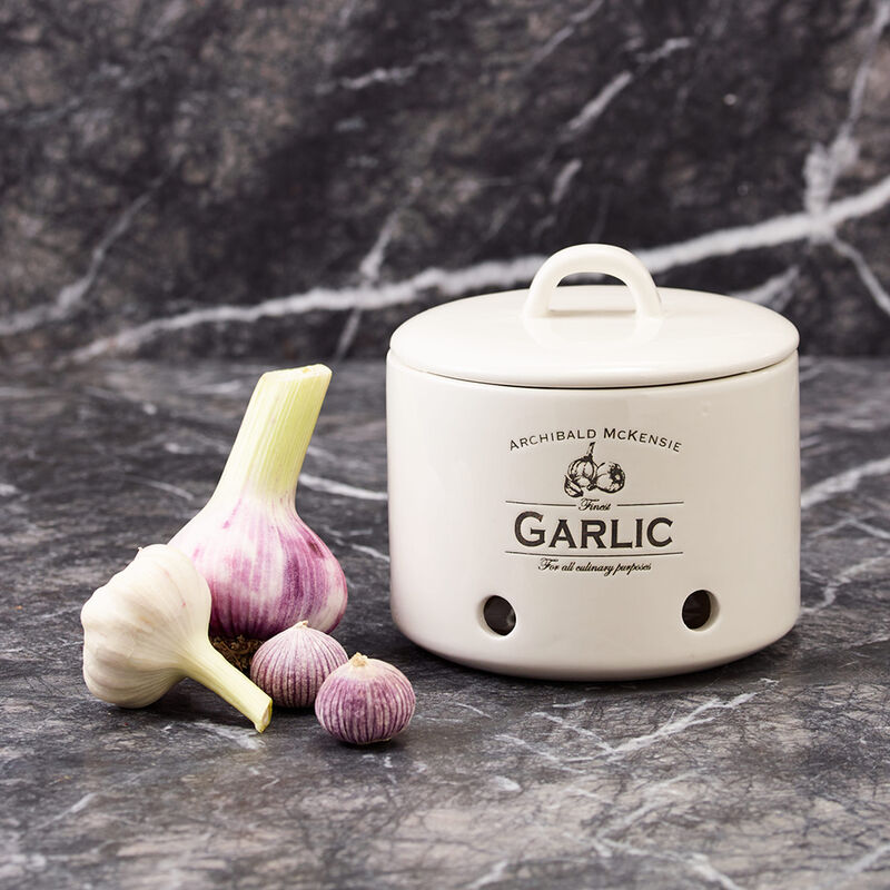 Traditioneller englischer Cottage Vorratstopf h�lt Knoblauch l�nger frisch Bild 2