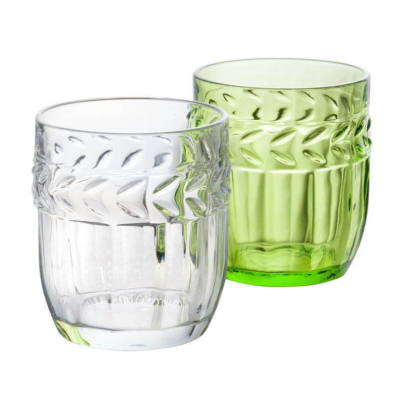 Formsch�ne Tafelgl�ser im franz�sischem Lorbeerdekor: Wassergl�ser