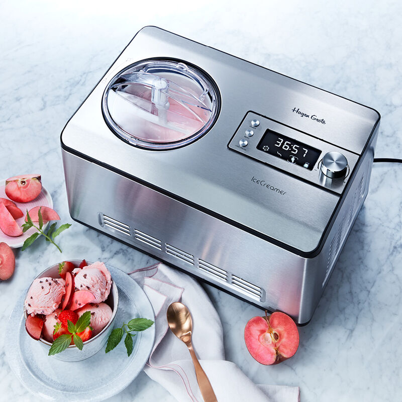 Professionelle Eismaschine zaubert leise arbeitend normales & veganes Eis, Sorbet und Joghurt Bild 2