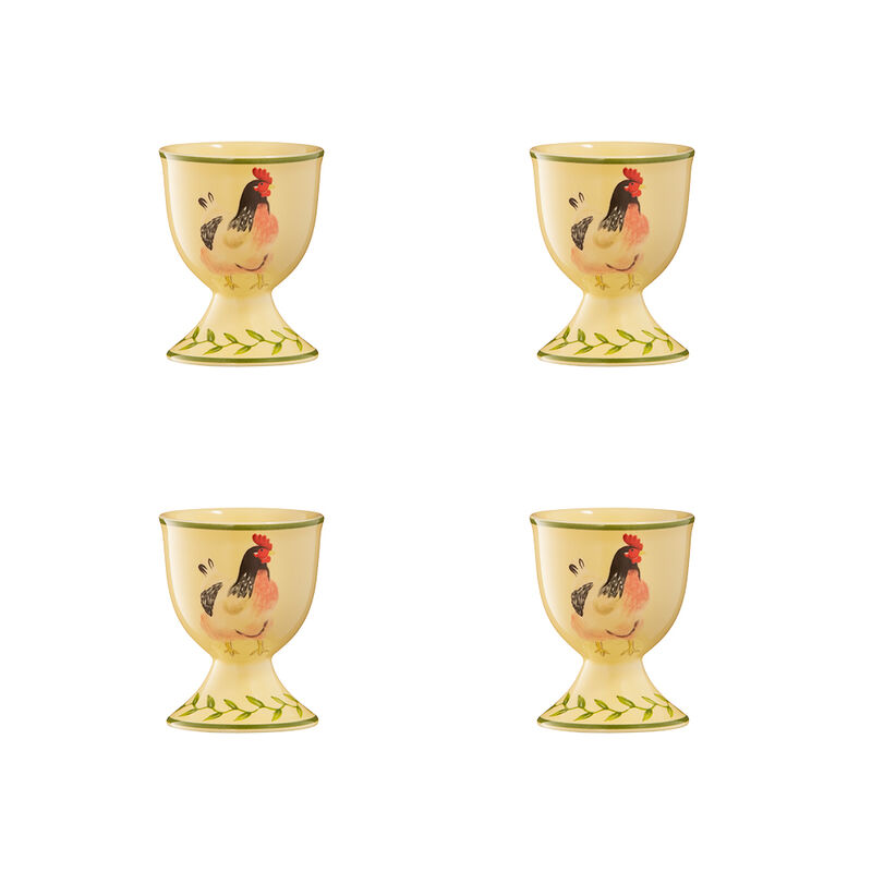 Traditionelles Hahnengeschirr: Eierbecher