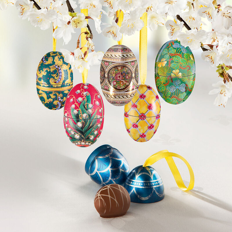 Faberg� Schmuck-Ostereier mit delikater Nougat-Tr�ffel-F�llung