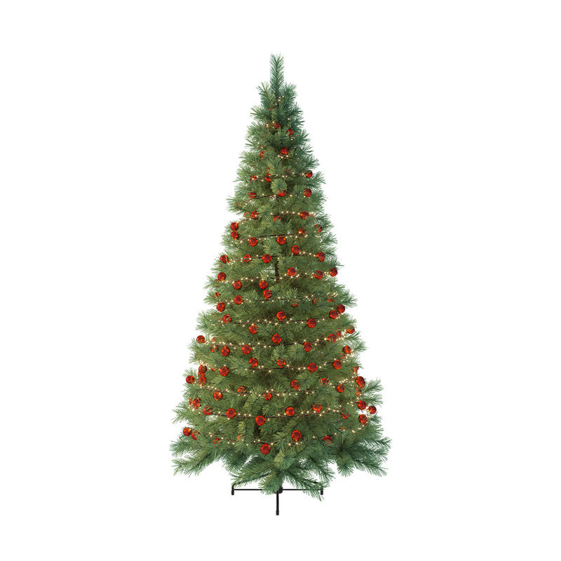 Christbaumkugel-Lichterkette dekoriert Kranz oder Tannenbaum Bild 2