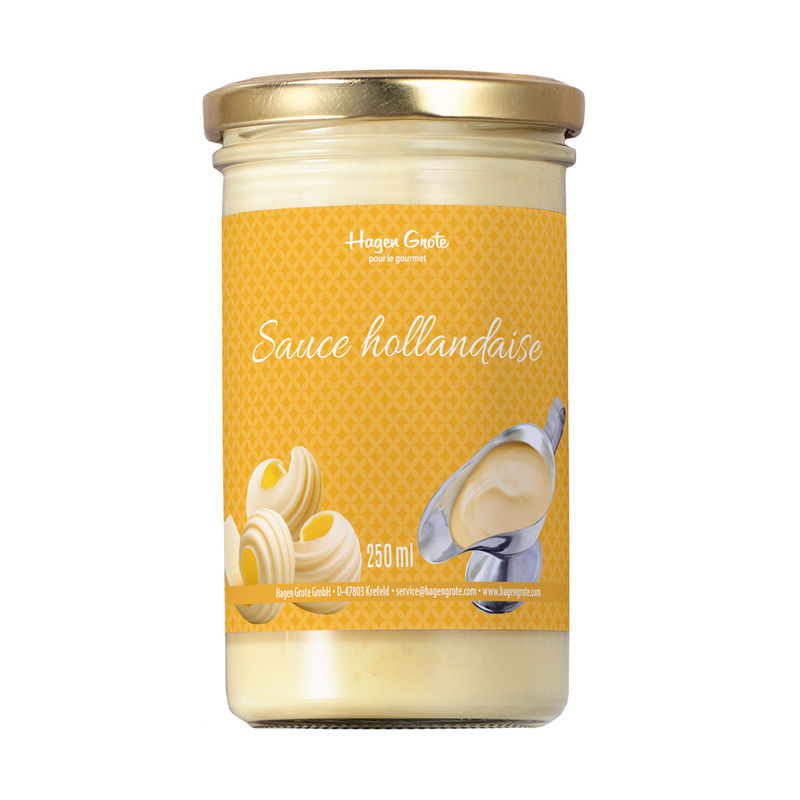 Feinste Sauce hollandaise mit 10 % frischer Butter