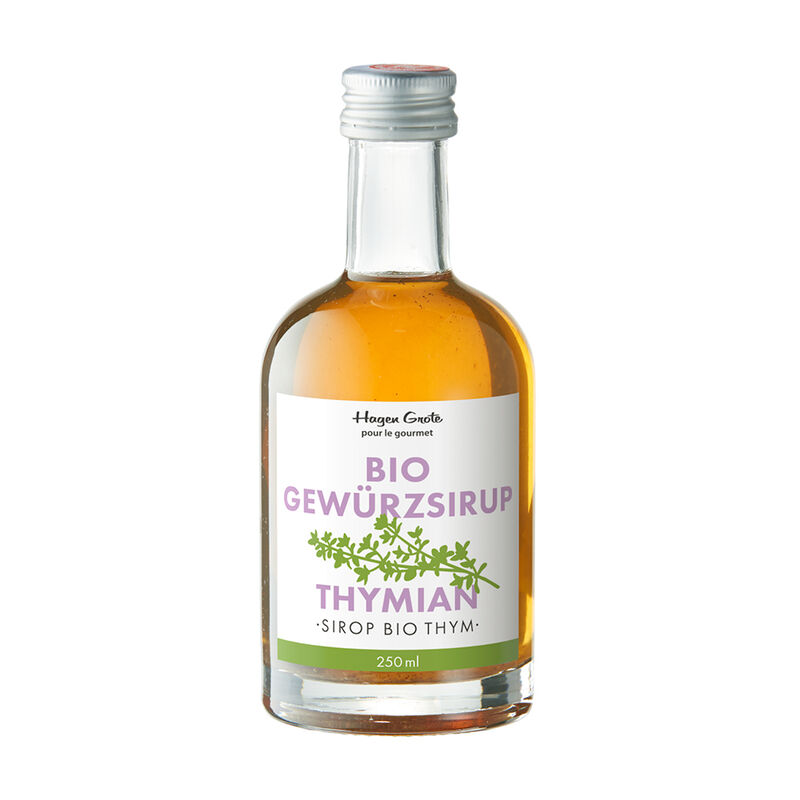 Hocharomatischer provenzalischer Thymian-Bio-Gew�rzsirup bereichert Getr�nke und Speisen