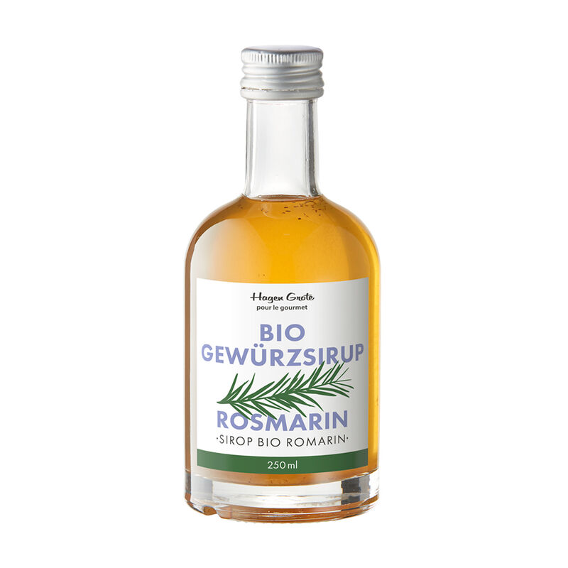 Hocharomatischer provenzalischer Rosmarin-Bio-Gew�rzsirup bereichert Getr�nke und Speisen