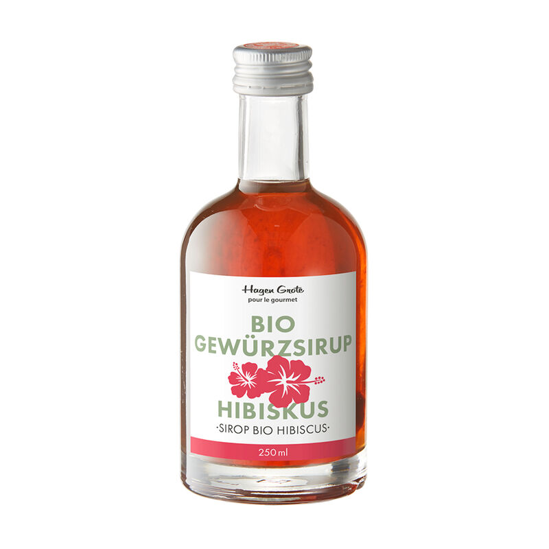 Hocharomatischer provenzalischer Hibiskus-Bio-Gew�rzsirup bereichert Getr�nke und Speisen