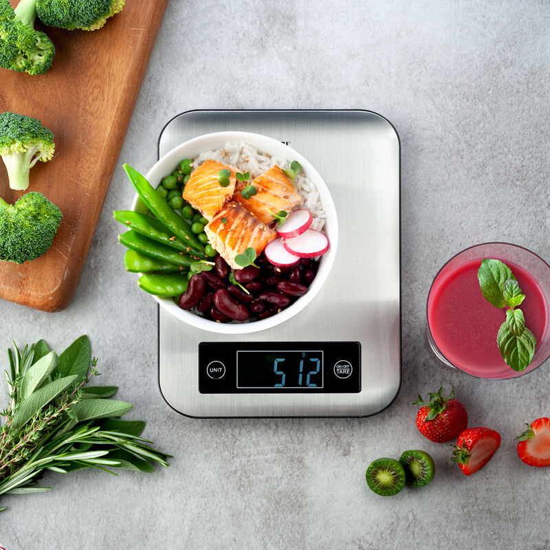 Schlank und gesund durch bewusste Ern�hrung: K�chenwaage mit N�hrwertanalyse-App Bild 2