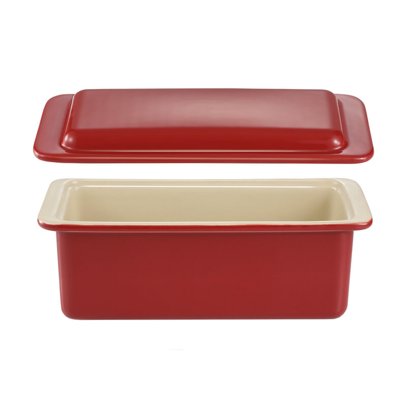 Feinporiges Kastenwei�brot gelingt in dieser Keramik-Backform