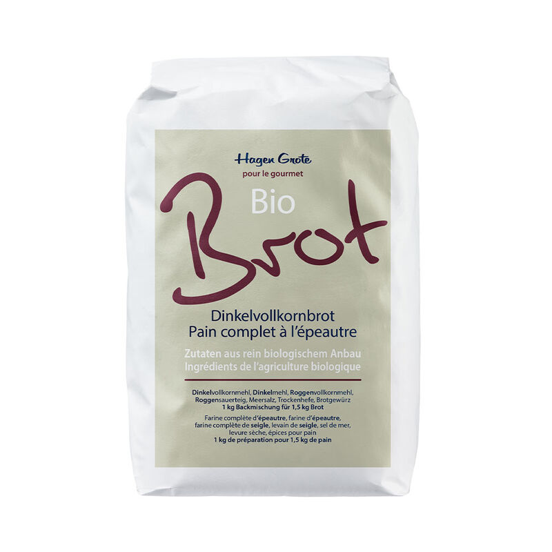 Dinkelvollkornbrot: Bio-Brotbackmischung von Hagen Grote