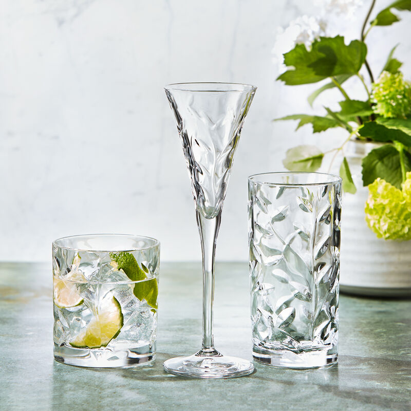  Klassische Wasser-Kristallgl�ser mit Bl�tterdekor f�r stilvollen Genuss Bild 3