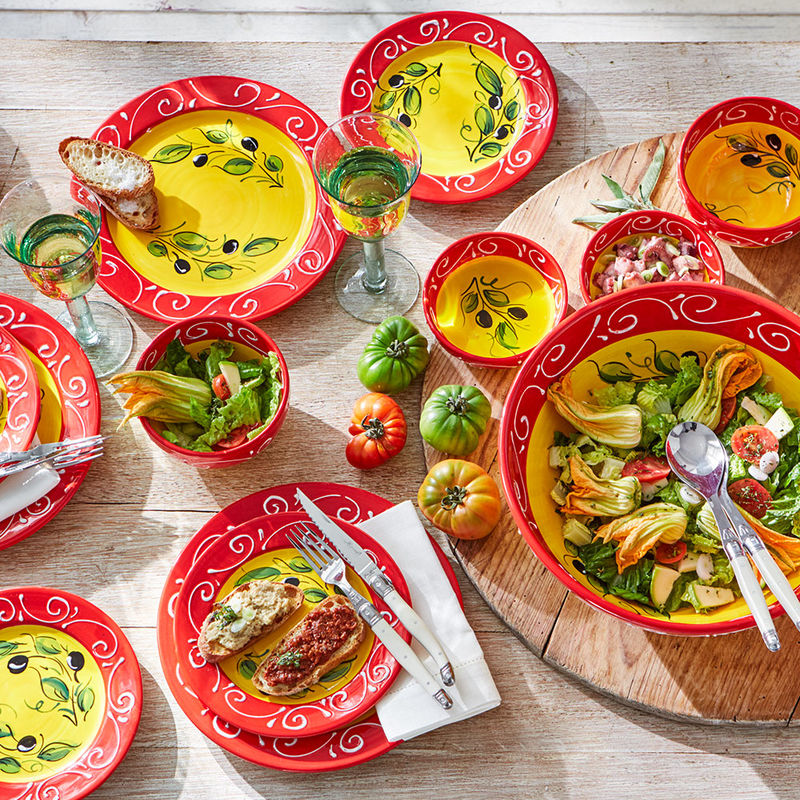   Handgemalte andalusische Dessert- und Salatteller aus C�rdoba Bild 2