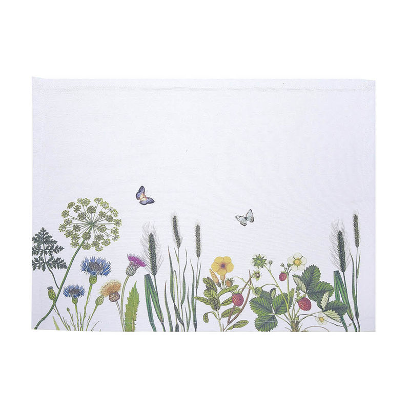Platzsets mit frischem Wildblumen-Dessin