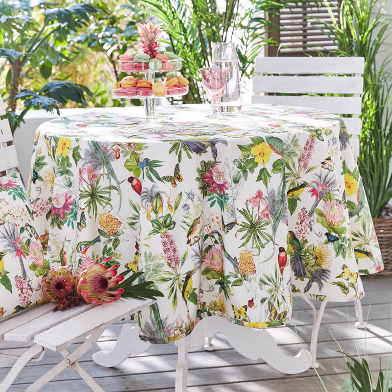 Paradiesisch bunte Sommer-Tischdecke
