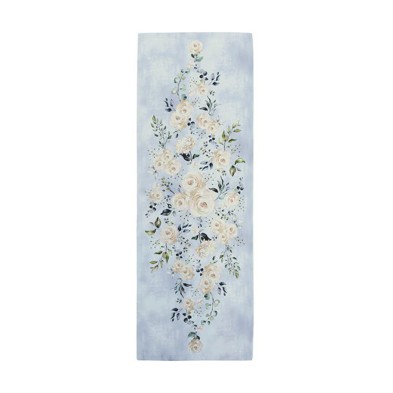 Festlicher Tischl�ufer mit farblich abgestimmtem Rosen-Arrangement Bild 3