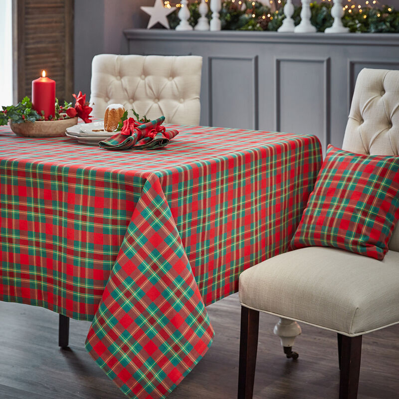 Royale Tischdecke mit traditionellem Tartan-Karo