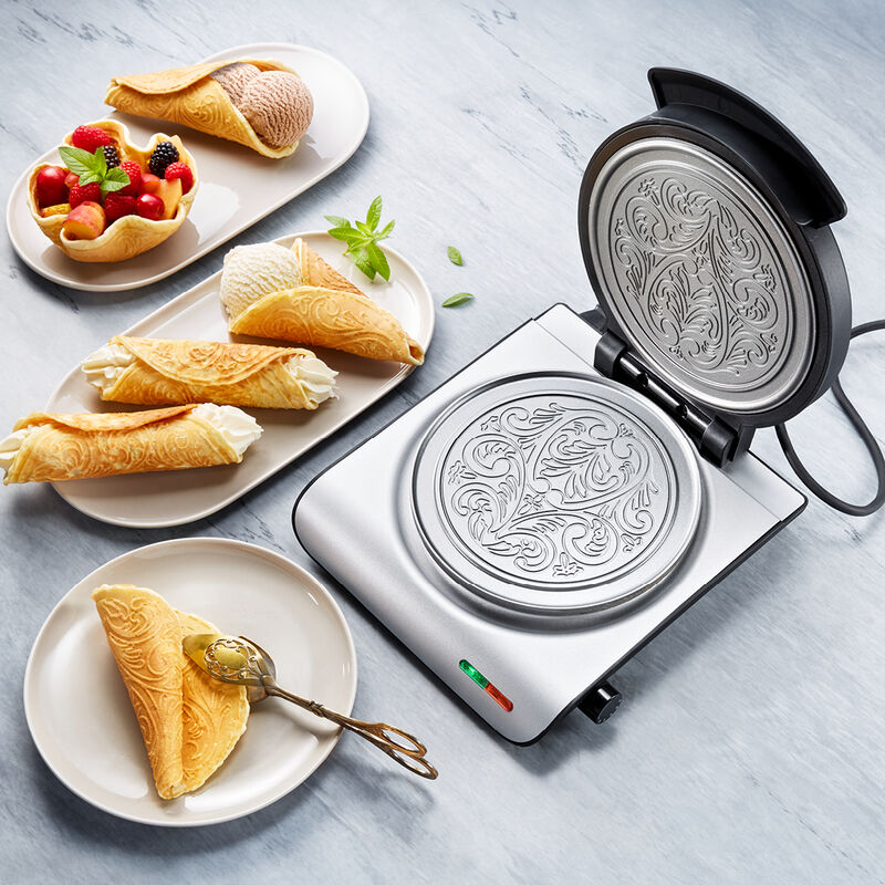 Norwegisches Krumkake-Waffeleisen Bild 3