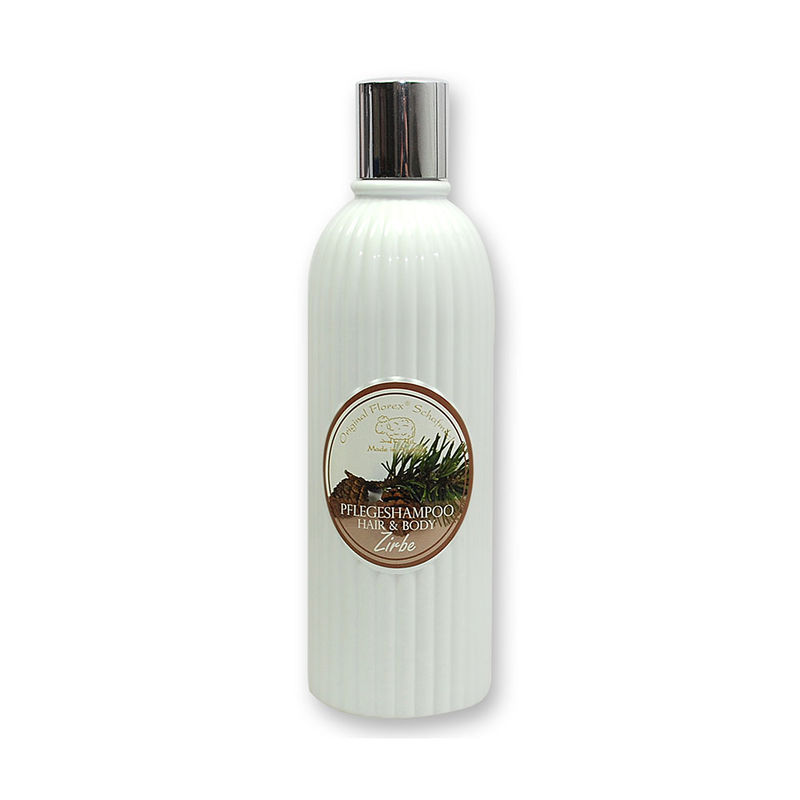 Zirbe-Pflegeshampoo harmonisiert und pflegt alle Haartypen