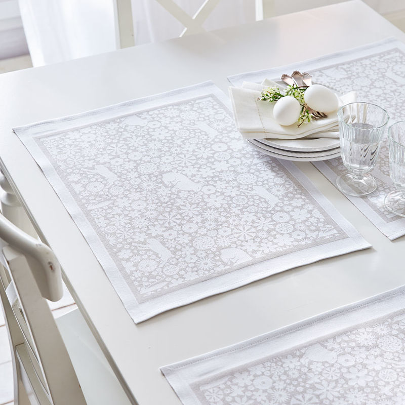 Schwedische Oster-Tischsets in klarer nordischer Optik