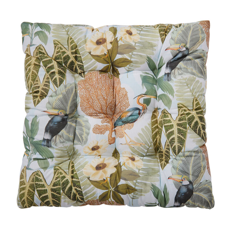 Strapazierf�hige Outdoor-Sitzkissen Tropical-Hellblau