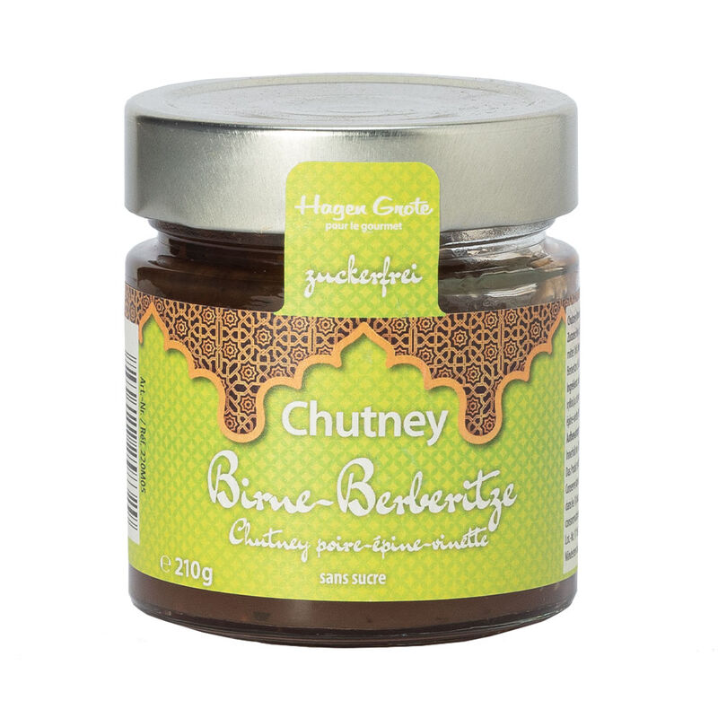 Birne-Berberitze Chutney ohne Zuckerzusatz