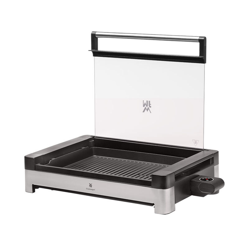 WMF-Glasdeckel-Tischgrill: Verhindert Fettspritzer, reduziert Ger�che, erzielt supersaftige Grillergebnisse Bild 2