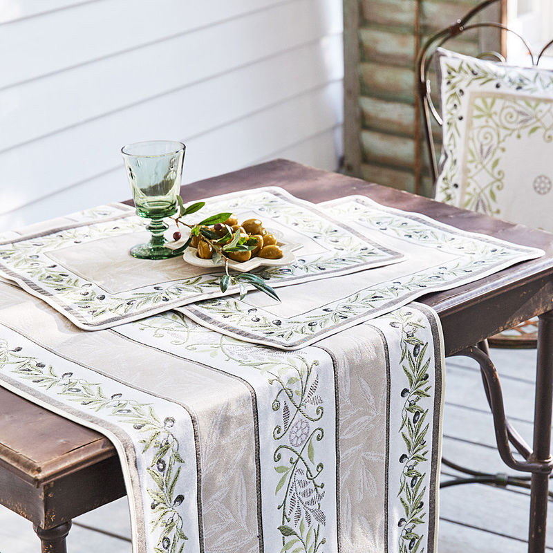 Tischsets: Zeitlos sch�ne Oliven-Tischw�sche aus der Provence