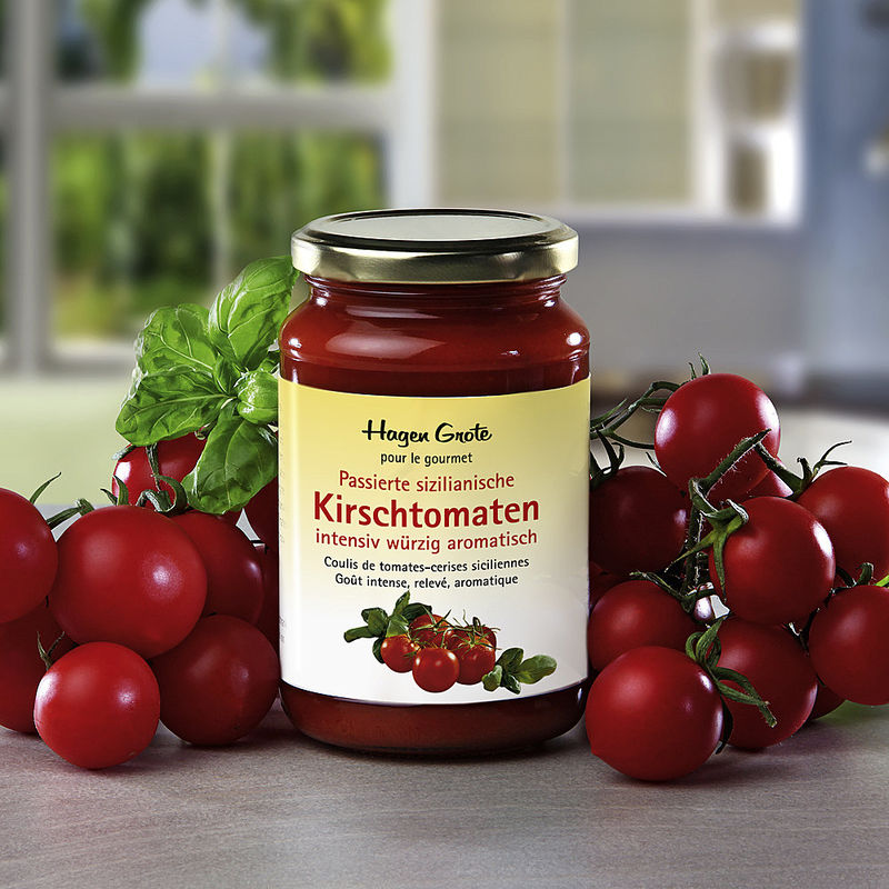 Aroma pur: Passierte sizilianische Kirschtomaten