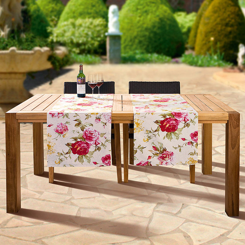 Servietten: Romantische englische Rosenmotiv-Tischw�sche Bild 2