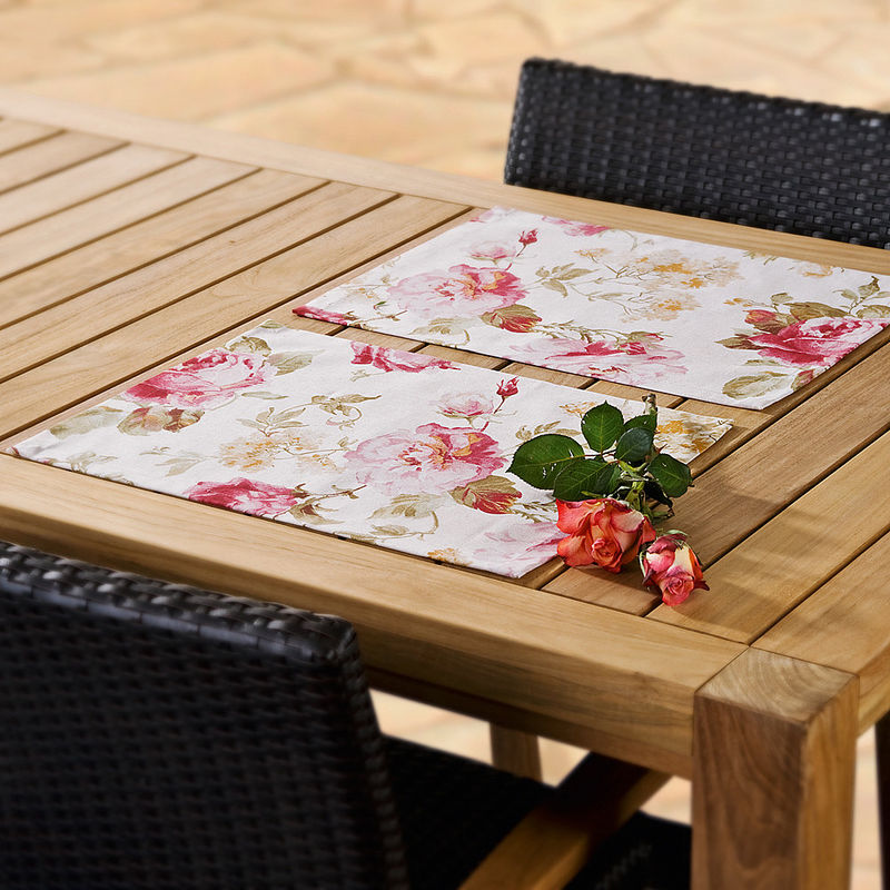 Servietten: Romantische englische Rosenmotiv-Tischw�sche Bild 3