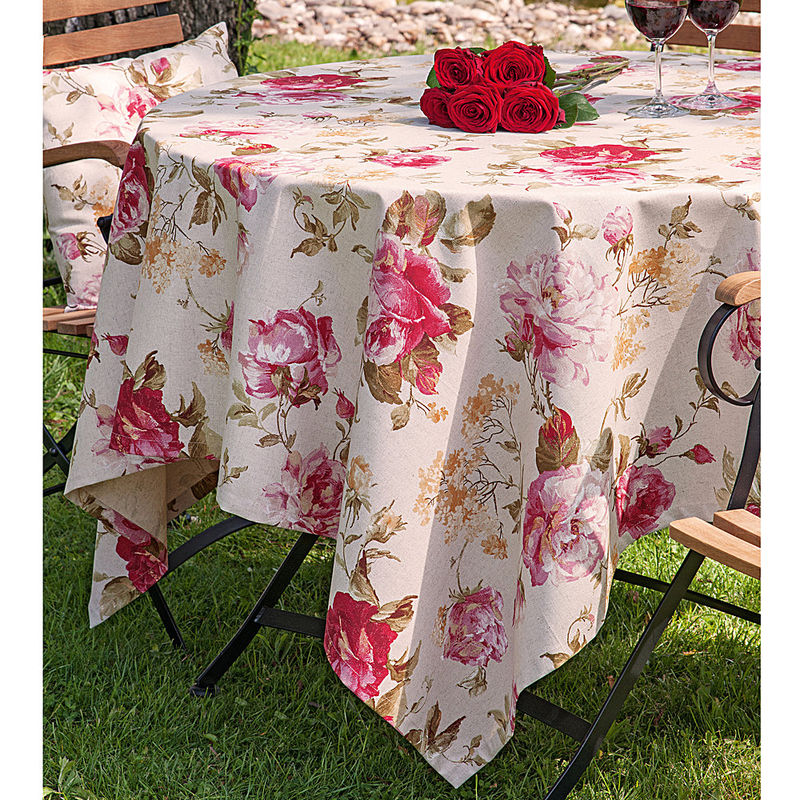 Servietten: Romantische englische Rosenmotiv-Tischw�sche Bild 5