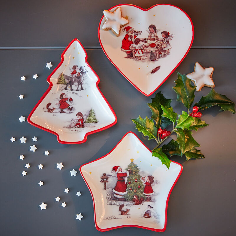3er-Set Sch�lchen mit verspieltem Weihnachtsdekor