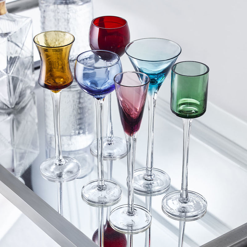 Lik�rglas-Set in Edelsteinfarben Bild 2