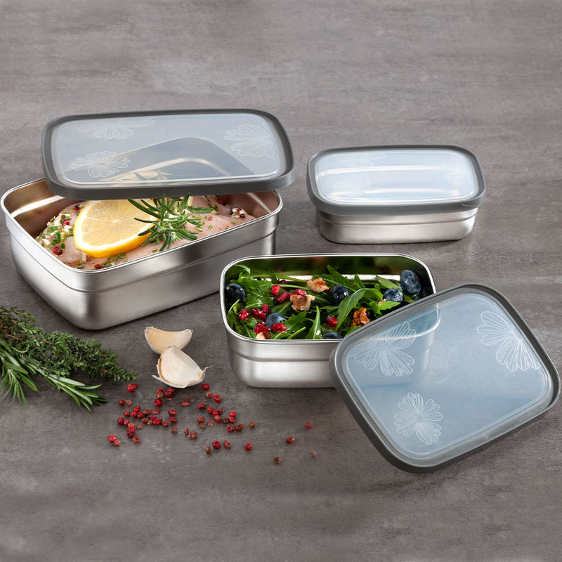 Auslaufsichere Edelstahl-Lunchboxen zum Aufbewahren und Marinieren