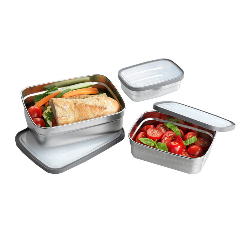 Auslaufsichere Edelstahl-Lunchboxen zum Aufbewahren und Marinieren Bild 2