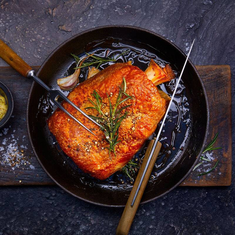 Unglaublich zart und geschmacksintensiv: Haxe Sous Vide vom Klosterschwein