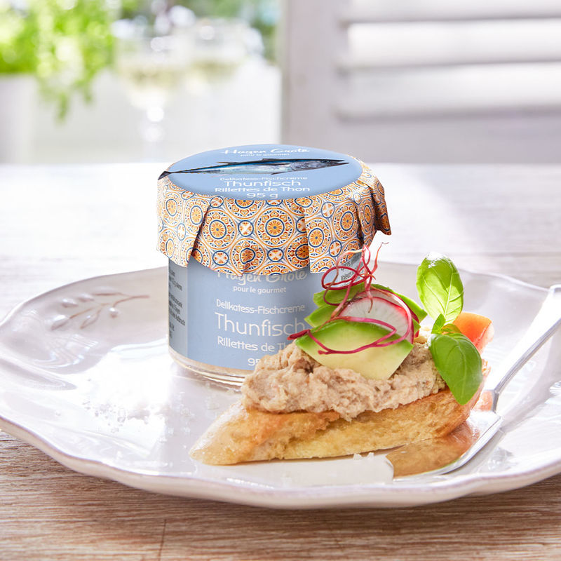 Feinste Edelfisch Crostini-Creme aus Thunfisch