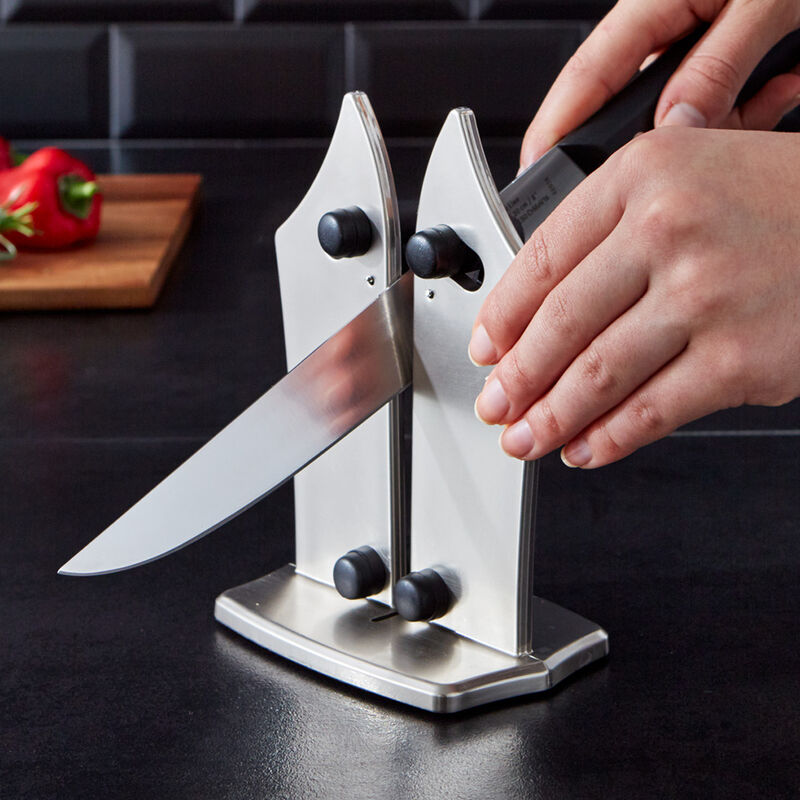 Wolframkarbid-Messersch�rfer macht selbst stumpfe Messer blitzschnell wieder superscharf Bild 2