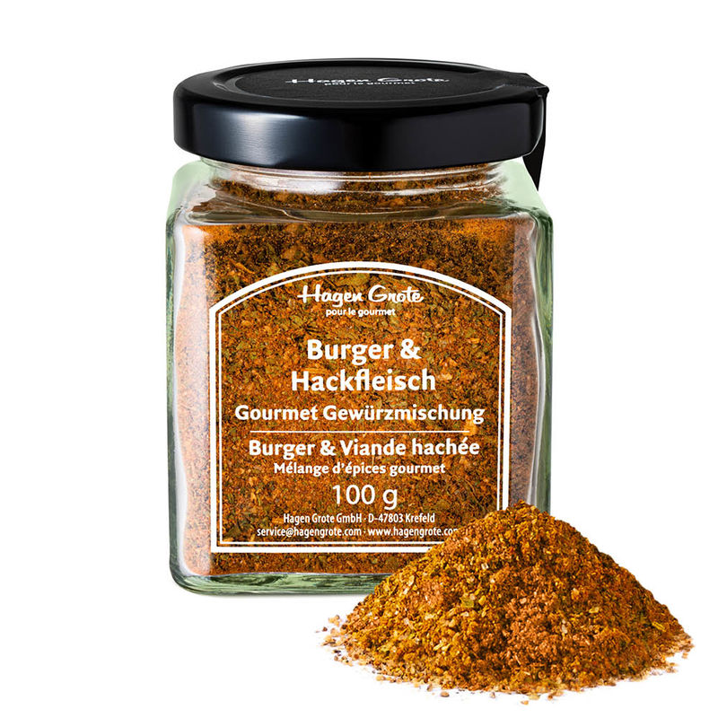 Gourmet Gew�rzzubereitung Burger & Hackfleisch aus Kr�utern und Gew�rzen weltbester Anbaugebiete