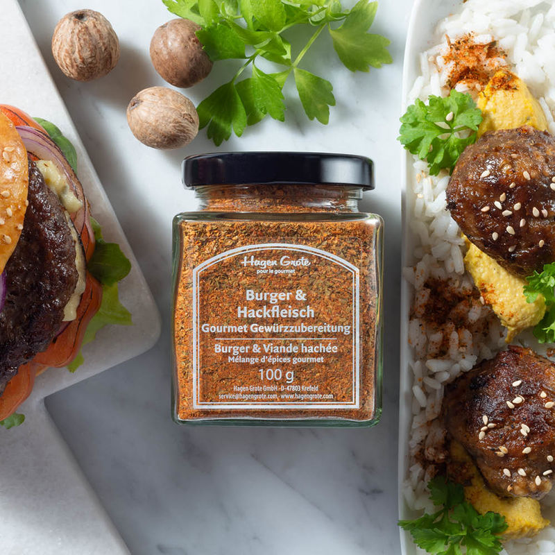 Gourmet Gew�rzzubereitung Burger & Hackfleisch aus Kr�utern und Gew�rzen weltbester Anbaugebiete Bild 2