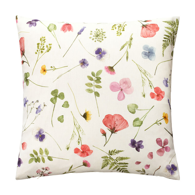 Kissenh�lle mit fr�hlichen Weidenblumen-Motiven