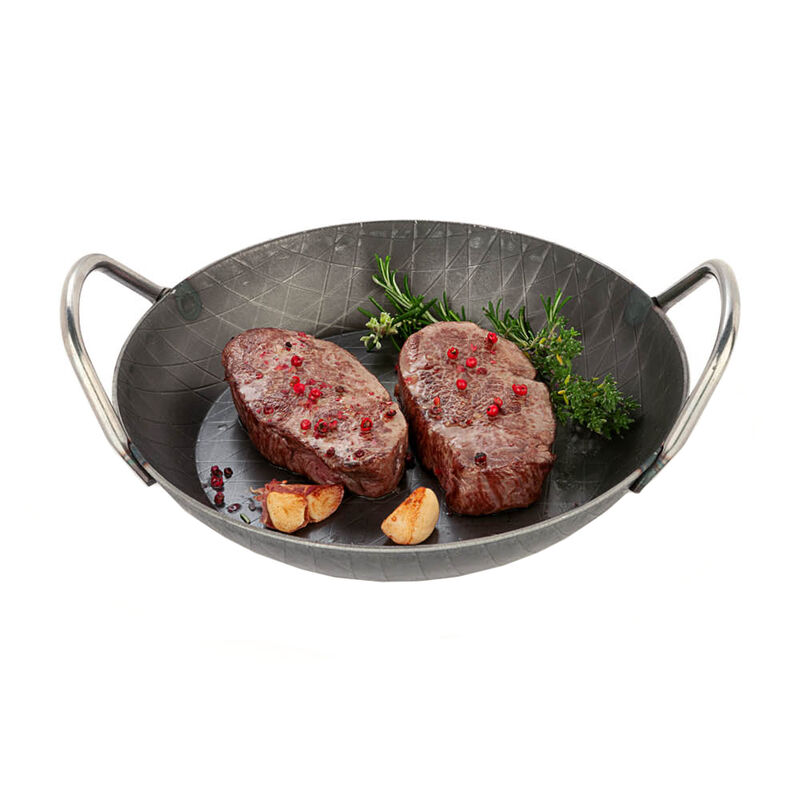 Backofen-Servierpfanne: Professionell braten in superleitf�higen Eisenpfannen