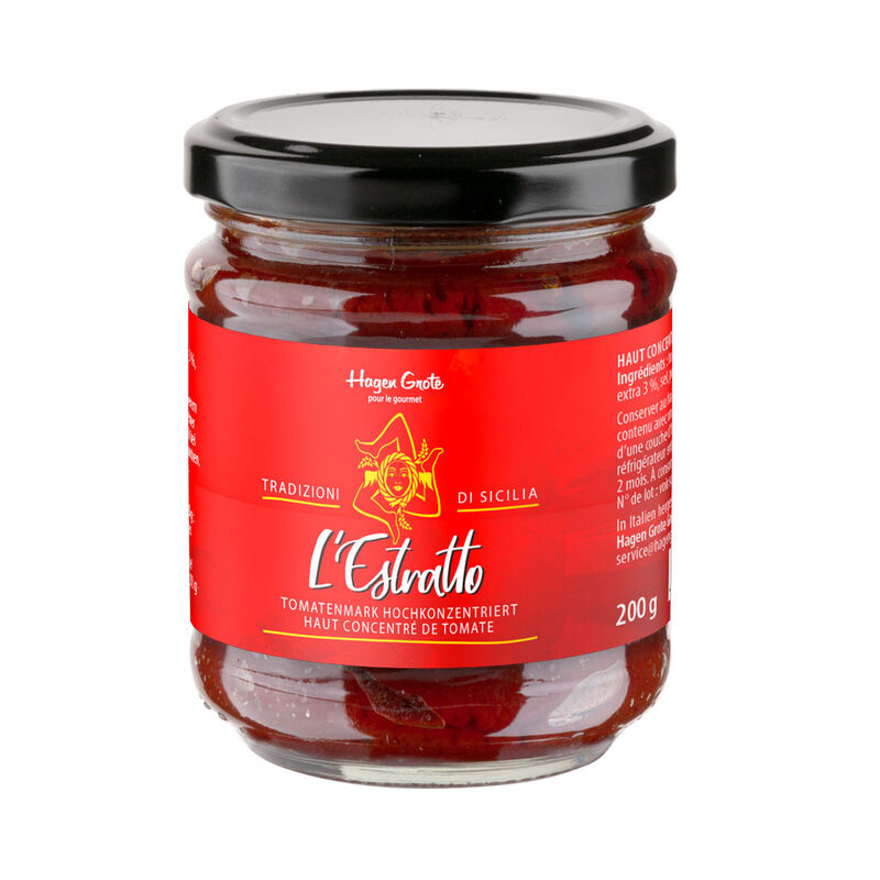 L'Estratto: 1 kg superaromatisches Tomatenkonzentrat aus 20 kg sonnengetrockneten Siccagno-Tomaten
