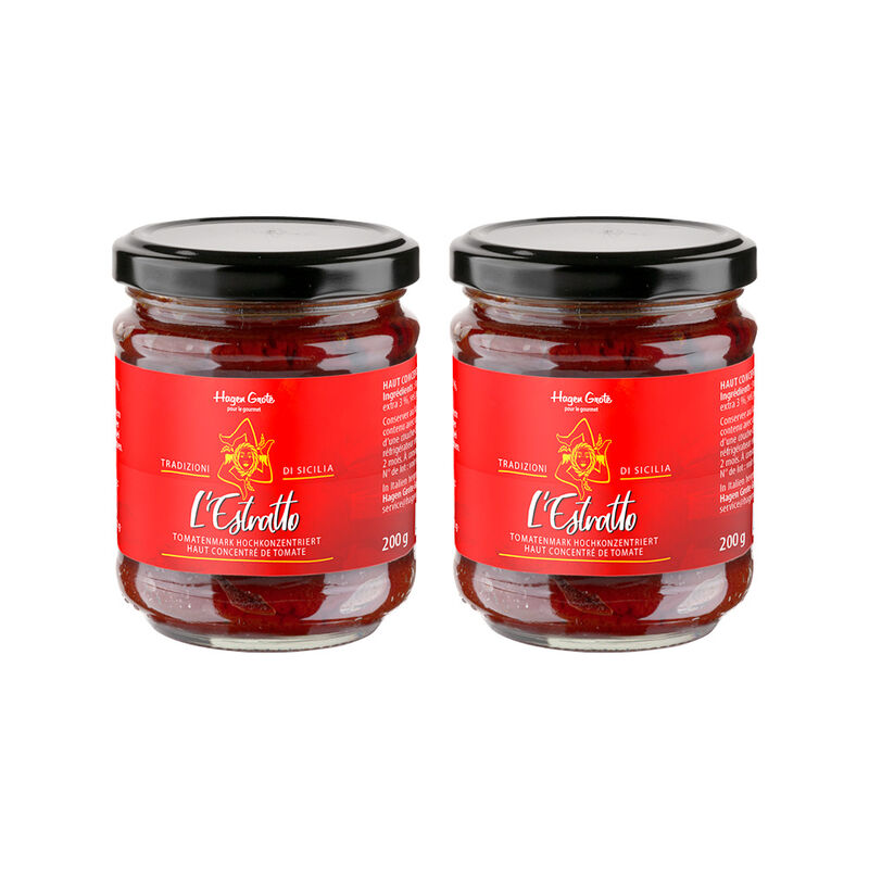 L'Estratto: 1 kg superaromatisches Tomatenkonzentrat aus 20 kg sonnengetrockneten Siccagno-Tomaten