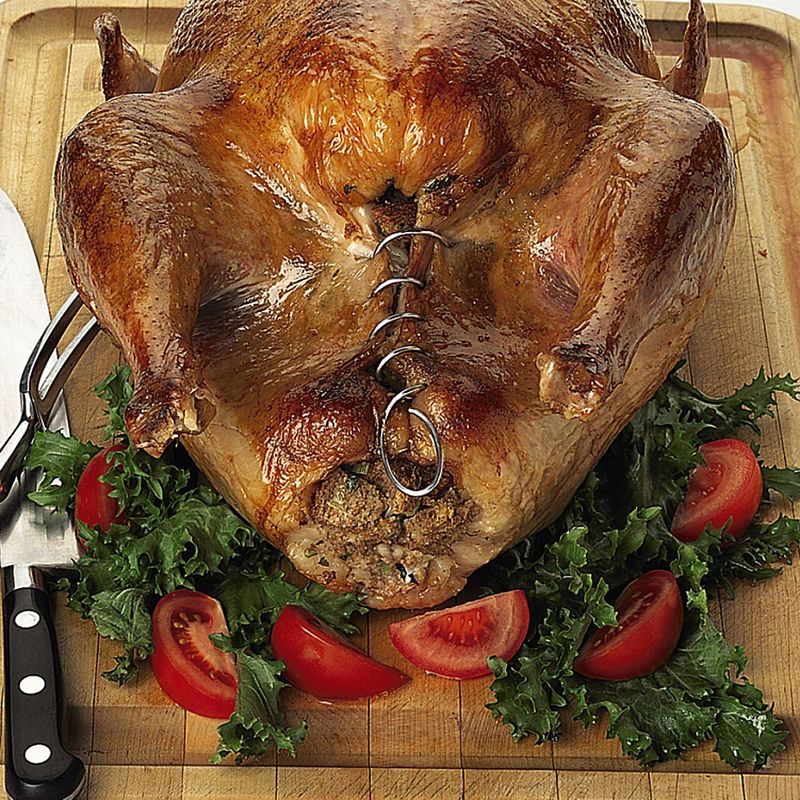 Spiralnadeln: Sauber und sicher Fleisch und Gefl�gel zusammenhalten