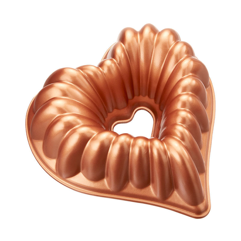 Superleitf�hige Premium Guss-Backform Herz f�r einen kunstvollen, detailreichen Kuchen