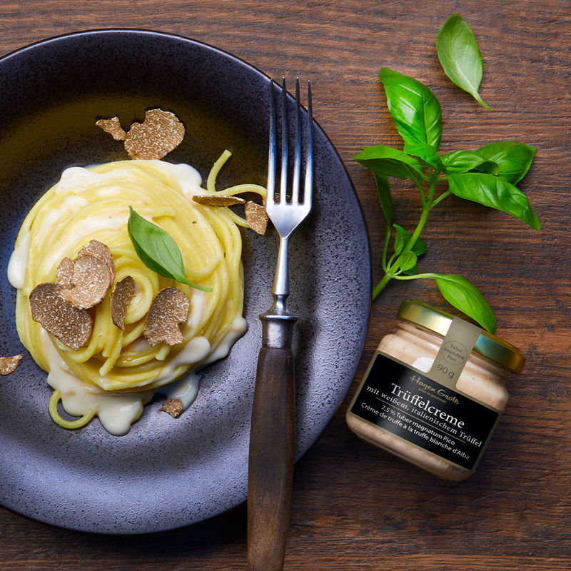 Tr�ffelcreme mit wei�er, italienischer Tr�ffel f�r Pasta-Saucen, Risotto und Gem�se