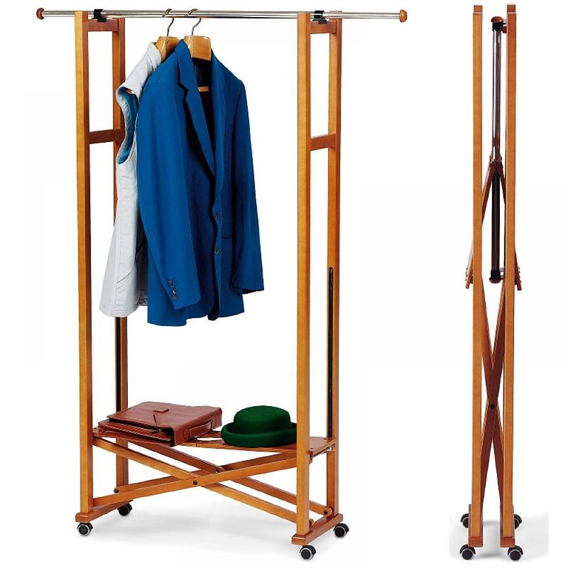 Falt-Garderobe tr�gt 50 kg, passt in 15 cm breite Nischen Bild 3