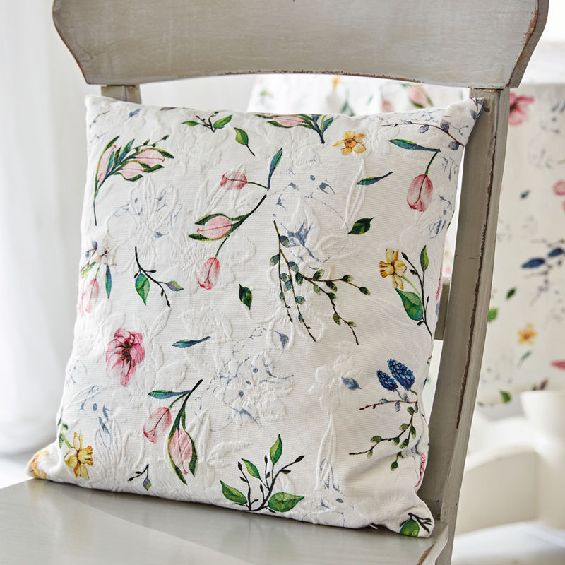 Elegante Kissenh�lle �sterlich bedruckt auf hochwertigem Matelass�