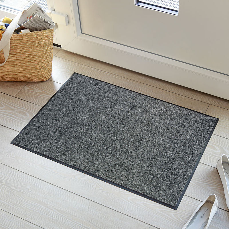 Kr�uselvelours-Fu�matten binden Schmutz, Staub, N�sse