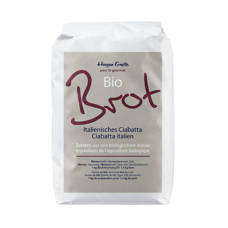Ciabatta: Bio-Brotbackmischung von Hagen Grote